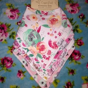 Copper pearl bandana bibs